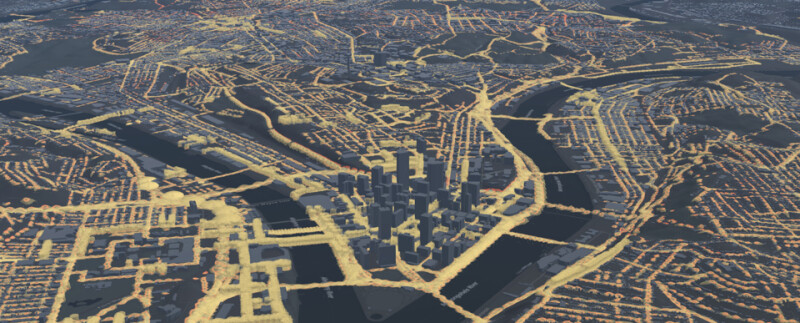 A citywide model developed for the City of Pittsburgh.